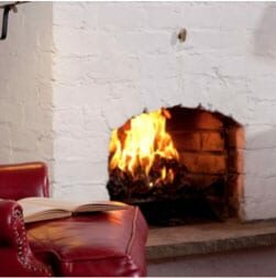 Historic Smithton Inn Accommodations fireplace